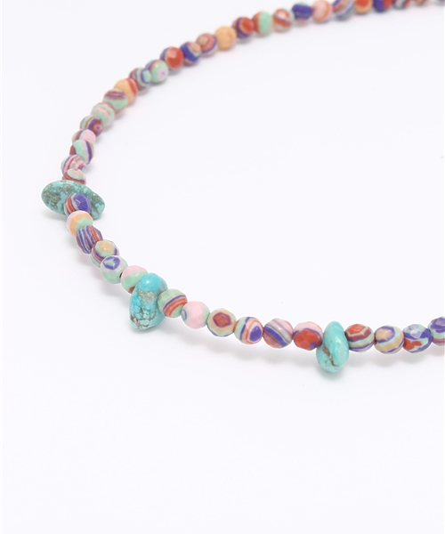 Esperanto（エスペラント）の「esperanto (エスペラント) /マーブルビーズ アンクレット（アンクレット・メンズ・ピンク系その他/ブルー/レッド/ブラック・ONE SIZE）」の5枚目の写真