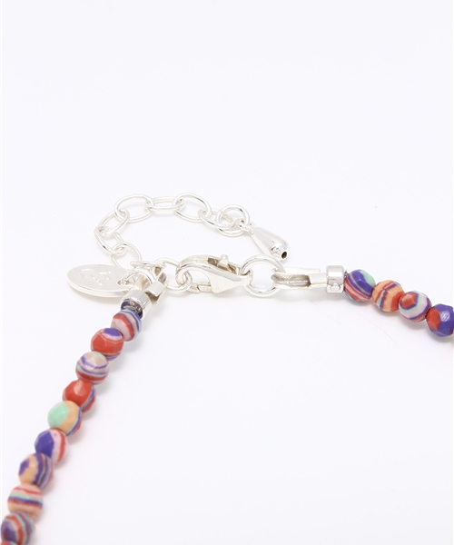 Esperanto（エスペラント）の「esperanto (エスペラント) /マーブルビーズ アンクレット（アンクレット・メンズ・ピンク系その他/ブルー/レッド/ブラック・ONE SIZE）」の6枚目の写真