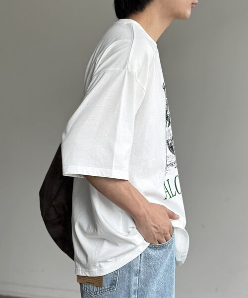CPCM(シーピーシーエム)の「DOGイラストT(Tシャツ/カットソー・レディース・ホワイト系その他2/ホワイト/ホワイト系その他・MEDIUM/LARGE)」の12枚目の写真