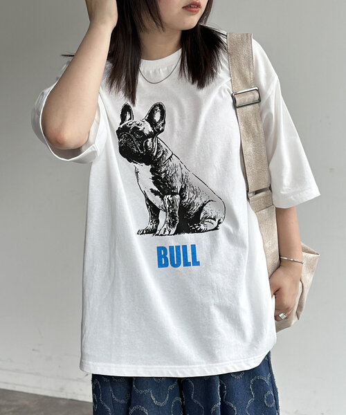 CPCM(シーピーシーエム)の「DOGイラストT(Tシャツ/カットソー・レディース・ホワイト系その他2/ホワイト/ホワイト系その他・MEDIUM/LARGE)」の20枚目の写真
