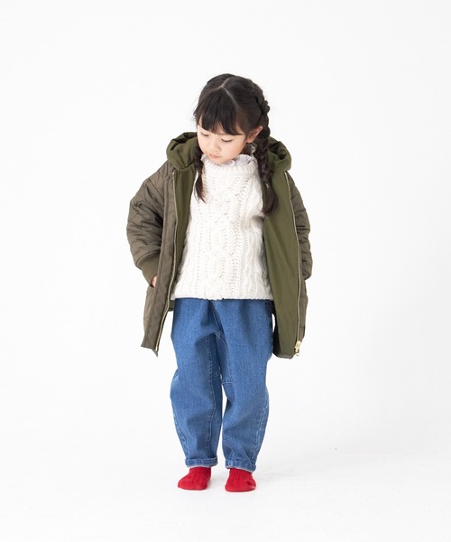 MAKE YOUR DAY（メイクユアデイ）の「リバーシブルキルトコート■80～140cm（その他アウター・キッズ・ブラック/アイボリー/カーキ・80/90/100/110/120/130/140）」の19枚目の写真