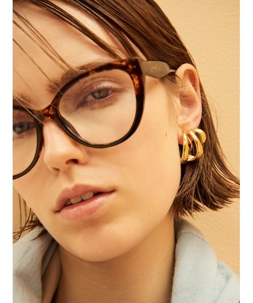 ♡mahalo♡❣️  CHANEL  伊達メガネ  べっ甲柄【美品】 可愛い ココマーク伊達メガネ ブルーライトカット ブラウン べっ甲柄