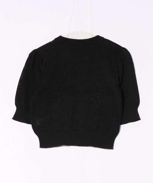 GORGE(ゴージ)の「《リボン刺しゅう×透かし編み》レディース 半袖ニット プルオーバー フェミニン 春夏秋(Tシャツ/カットソー・レディース・オフホワイト/ブラック/サックスブルー・F)」の17枚目の写真