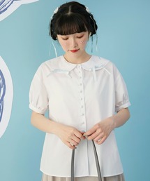 miolite | リボン パフスリーブ ブラウス miolite(シャツ/ブラウス)