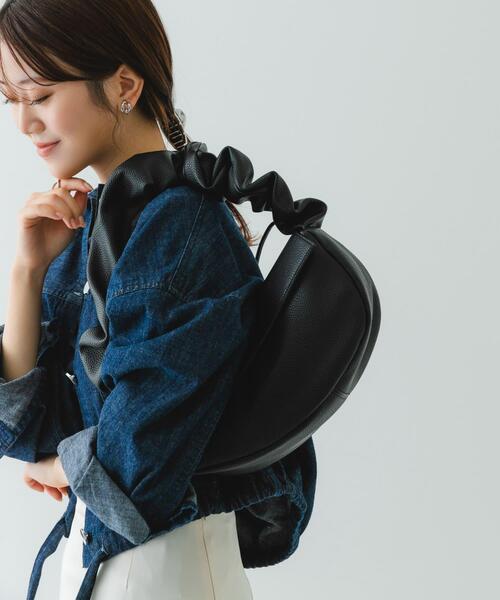 RODE SKO(ロデスコ)の「ギャザーハンドルバッグ(ハンドバッグ・レディース・シルバー/グレー/ブラック・ONE)」の8枚目の写真