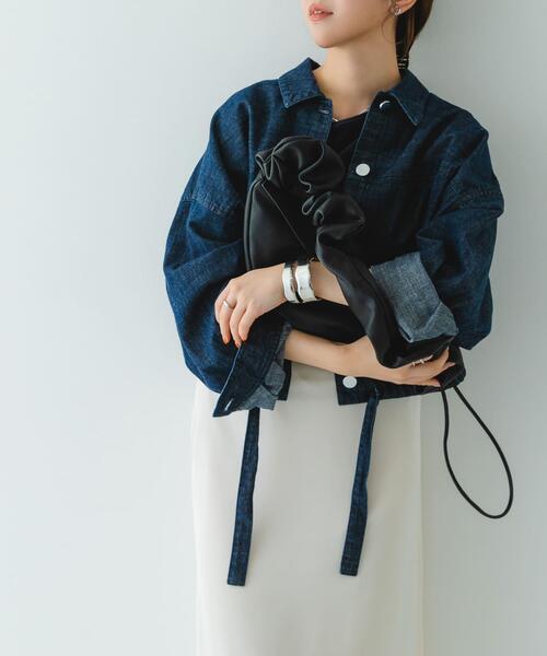 RODE SKO(ロデスコ)の「ギャザーハンドルバッグ(ハンドバッグ・レディース・シルバー/グレー/ブラック・ONE)」の12枚目の写真