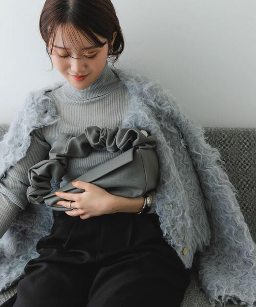 RODE SKO(ロデスコ)の「ギャザーハンドルバッグ(ハンドバッグ・レディース・シルバー/グレー/ブラック・ONE)」の19枚目の写真