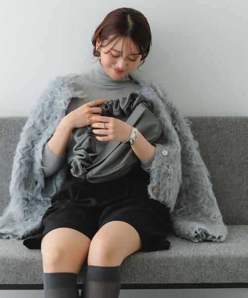 RODE SKO(ロデスコ)の「ギャザーハンドルバッグ(ハンドバッグ・レディース・シルバー/グレー/ブラック・ONE)」の20枚目の写真