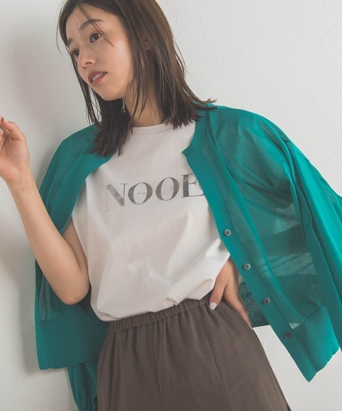 Droite lautreamont(ドロワットロートレアモン)の「キーネックシアーカーディガン≪手洗い可能≫(カーディガン/ボレロ・レディース・チャコールグレー/ベージュ/グリーン・M)」の17枚目の写真