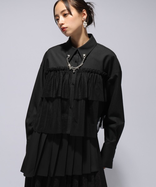 HARE（ハレ）の「デザインラペルクリップ(HARE)（ブローチ/コサージュ・レディース・シルバー/ブラック/シルバー系その他・FREE）」の5枚目の写真