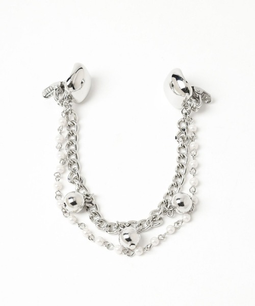 HARE（ハレ）の「デザインラペルクリップ(HARE)（ブローチ/コサージュ・レディース・シルバー/ブラック/シルバー系その他・FREE）」の7枚目の写真