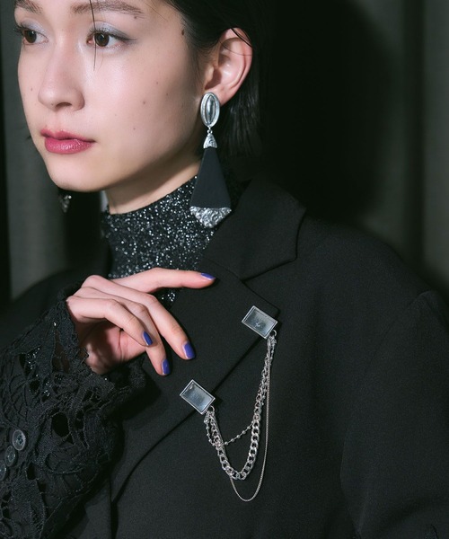 HARE（ハレ）の「デザインラペルクリップ(HARE)（ブローチ/コサージュ・レディース・シルバー/ブラック/シルバー系その他・FREE）」の21枚目の写真