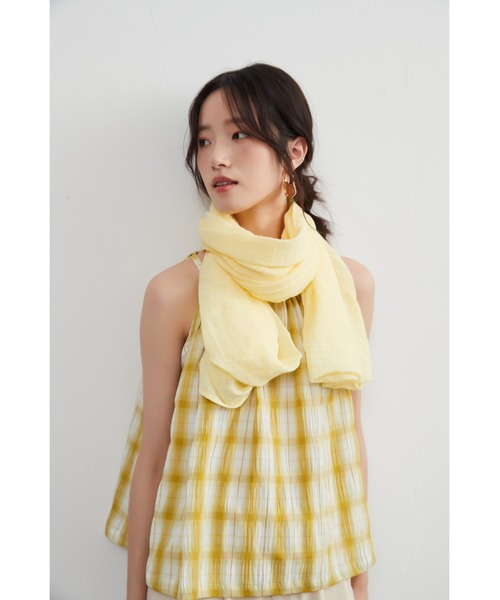 On One's Own(オンワンズオン)の「2WAYシアー綿混カーディガン(カーディガン/ボレロ・レディース・ピンク系/オレンジ系/ブルー/パープル/イエロー・FREE)」の3枚目の写真