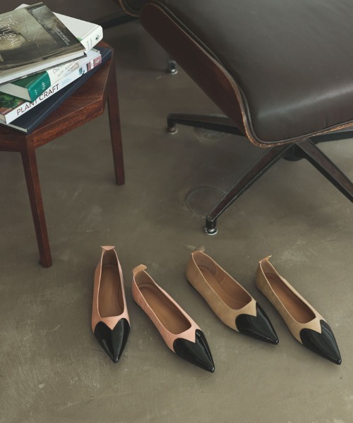 DONOBAN（ドノバン）の「バイカラーハートパンプス（パンプス・レディース・PINK/Beige・36/37/38/39/40）」の3枚目の写真