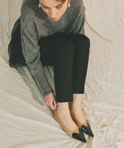 DONOBAN（ドノバン）の「バイカラーハートパンプス（パンプス・レディース・PINK/Beige・36/37/38/39/40）」の4枚目の写真