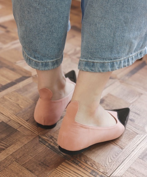 DONOBAN（ドノバン）の「バイカラーハートパンプス（パンプス・レディース・PINK/Beige・36/37/38/39/40）」の7枚目の写真