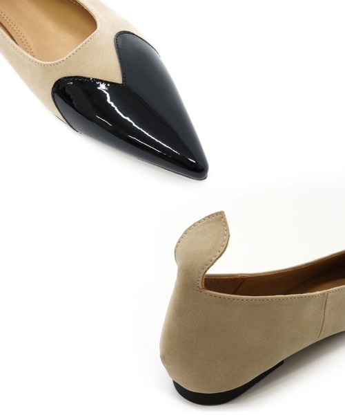 DONOBAN（ドノバン）の「バイカラーハートパンプス（パンプス・レディース・PINK/Beige・36/37/38/39/40）」の9枚目の写真