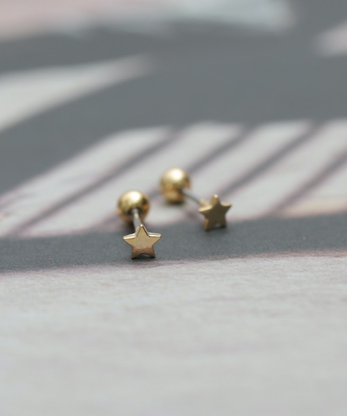 Peony(ピオニー)の「【Peony/ピオニー】/サージカルステンレス シンプルスターピアス(ピアス(両耳用)・レディース・ゴールド/ピンクゴールド/シルバー・FREE)」の9枚目の写真