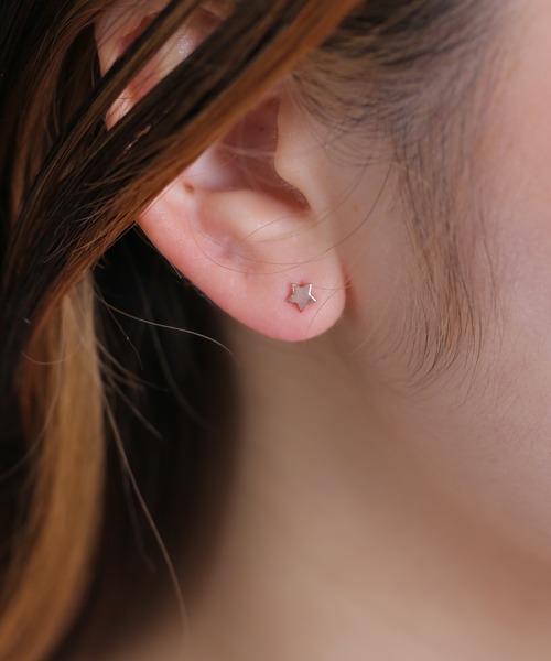 Peony(ピオニー)の「【Peony/ピオニー】/サージカルステンレス シンプルスターピアス(ピアス(両耳用)・レディース・ゴールド/ピンクゴールド/シルバー・FREE)」の11枚目の写真