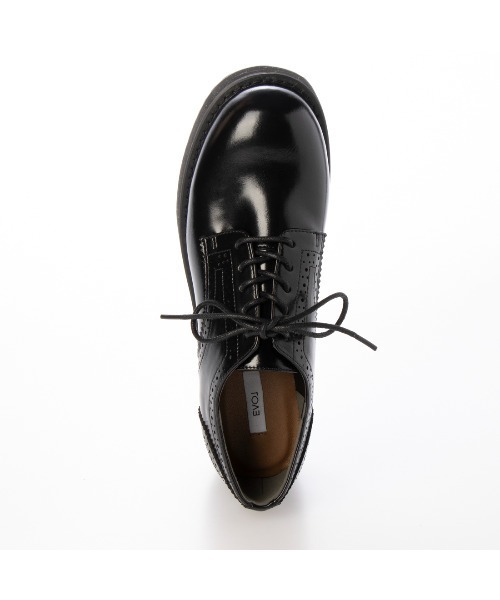 EVOL(イーボル)の「【EVOL】メダリオンレースアップシューズ IX5550(ローファー・レディース・ブラック/ベージュ・23.5cm/23.0cm/22.5cm/22.0cm/21.5cm/25.0cm/24.5cm/24.0cm)」の6枚目の写真