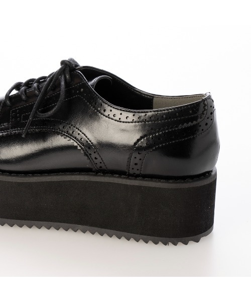 EVOL(イーボル)の「【EVOL】メダリオンレースアップシューズ IX5550(ローファー・レディース・ブラック/ベージュ・23.5cm/23.0cm/22.5cm/22.0cm/21.5cm/25.0cm/24.5cm/24.0cm)」の7枚目の写真