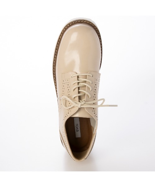 EVOL(イーボル)の「【EVOL】メダリオンレースアップシューズ IX5550(ローファー・レディース・ブラック/ベージュ・23.5cm/23.0cm/22.5cm/22.0cm/21.5cm/25.0cm/24.5cm/24.0cm)」の11枚目の写真