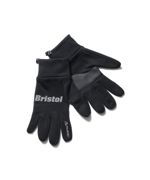 F.C.Real Bristol（エフシーレアルブリストル）の「POLARTEC POWER STRECH TOUCH GLOVES（手袋・メンズ・ベージュ/カーキ/ブラック・FREE）」の2枚目の写真