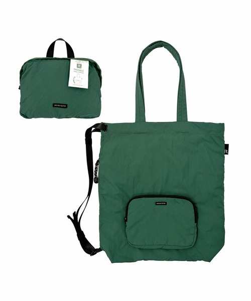 ROOTOTE（ルートート）の「ルートート / SN.セオルーdelta.パッカブル-B（バックパック/リュック・レディース・ブラック/グリーン/コーラルピンク/クリーム/グレー・FREE）」の4枚目の写真