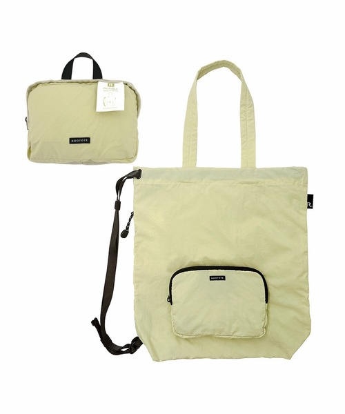 ROOTOTE（ルートート）の「ルートート / SN.セオルーdelta.パッカブル-B（バックパック/リュック・レディース・ブラック/グリーン/コーラルピンク/クリーム/グレー・FREE）」の6枚目の写真