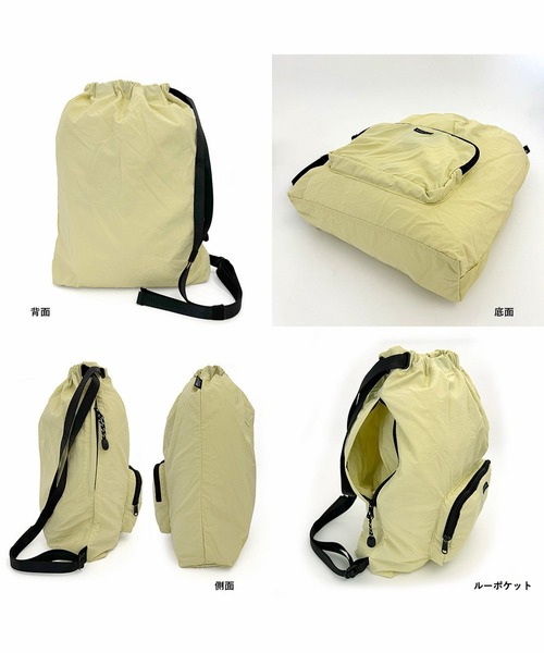 ROOTOTE（ルートート）の「ルートート / SN.セオルーdelta.パッカブル-B（バックパック/リュック・レディース・ブラック/グリーン/コーラルピンク/クリーム/グレー・FREE）」の8枚目の写真