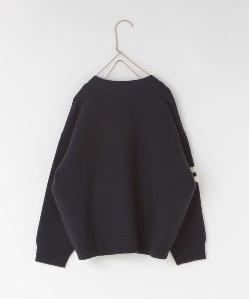 LOWRYS FARM（ローリーズファーム）の「レタードカーディガン　143655（カーディガン/ボレロ・キッズ・ネイビー/グリーン/レッド・150cm/140cm/130cm/120cm/110cm）」の4枚目の写真