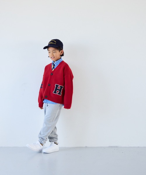 LOWRYS FARM（ローリーズファーム）の「レタードカーディガン　143655（カーディガン/ボレロ・キッズ・ネイビー/グリーン/レッド・150cm/140cm/130cm/120cm/110cm）」の22枚目の写真