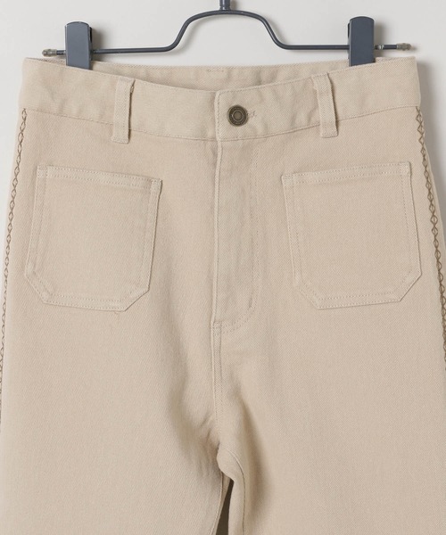 JEANASIS（ジーナシス）の「クロスシシュウフレアパンツ/150645