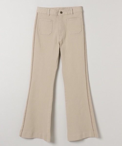 ひなページ JEANASIS（ジーナシス）の「クロスシシュウフレアパンツ/150645