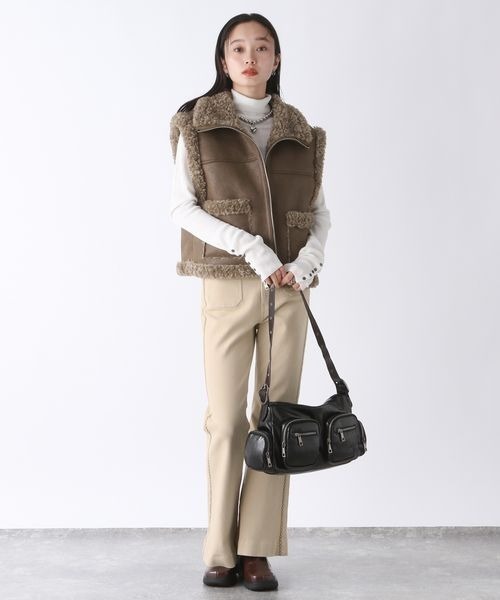 JEANASIS（ジーナシス）の「クロスシシュウフレアパンツ/150645