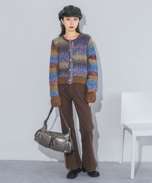 JEANASIS（ジーナシス）の「クロスシシュウフレアパンツ/150645