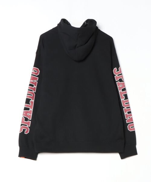 MASSIVE STORE（マッシブストア）の「【SPALDING/スポルディング】SPD ARM PRINT SWEAT HOODIE プリントパーカー（パーカー・メンズ・ブラック/グレー・M/L）」の3枚目の写真