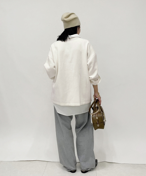 FRAMeWORK（フレームワーク）の「WO/CO 接結Vネックカーディガン