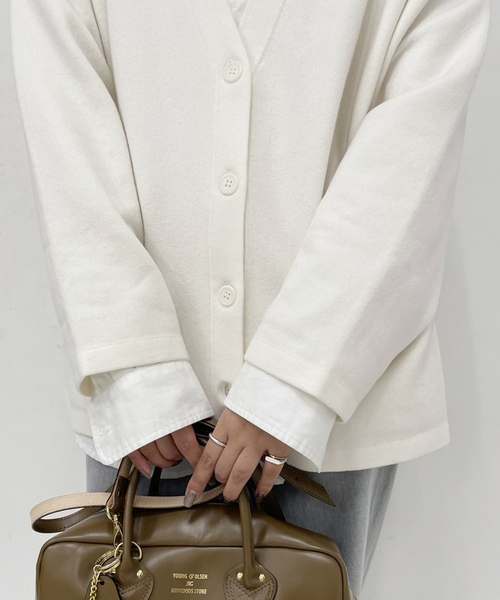 FRAMeWORK（フレームワーク）の「WO/CO 接結Vネックカーディガン