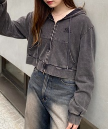 INGNI | ピグメントスウェットショートZIPパーカー(パーカー)