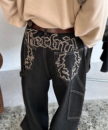 sedacle | ウエスタンライクバック刺繍ペインターパンツ(デニムパンツ)