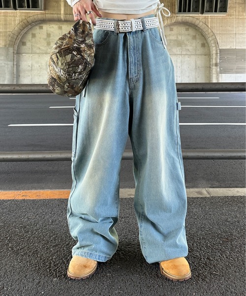 sedacle(セダクル)の「ウエスタンライクバック刺繍ペインターパンツ(デニムパンツ・メンズ・ブラック/ライトブルー・SMALL/MEDIUM/LARGE)」の15枚目の写真