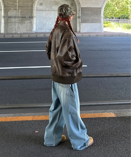 sedacle(セダクル)の「ウエスタンライクバック刺繍ペインターパンツ(デニムパンツ・メンズ・ブラック/ライトブルー・SMALL/MEDIUM/LARGE)」の20枚目の写真