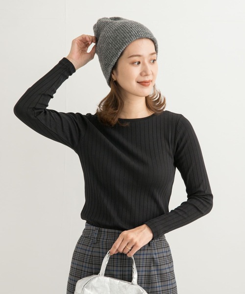 URBAN RESEARCH DOORS(アーバンリサーチドアーズ)の「針抜き長袖カットソー(Tシャツ/カットソー・レディース・ブラック系その他/アイボリー/ブラック/ゴールド・MEDIUM)」の18枚目の写真