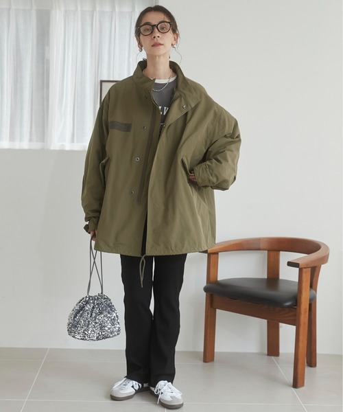 ANGIE（アンジー）の「リブフレアレギンス スリットあり / スリットなし（その他パンツ・レディース・グリーン系その他/ブラック/グレー系その他/カーキ/ブラック系その他/チャコールグレー・SMALL/MEDIUM）」の10枚目の写真