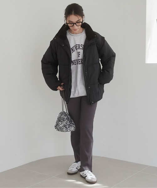 ANGIE（アンジー）の「リブフレアレギンス スリットあり / スリットなし（その他パンツ・レディース・グリーン系その他/ブラック/グレー系その他/カーキ/ブラック系その他/チャコールグレー・SMALL/MEDIUM）」の16枚目の写真