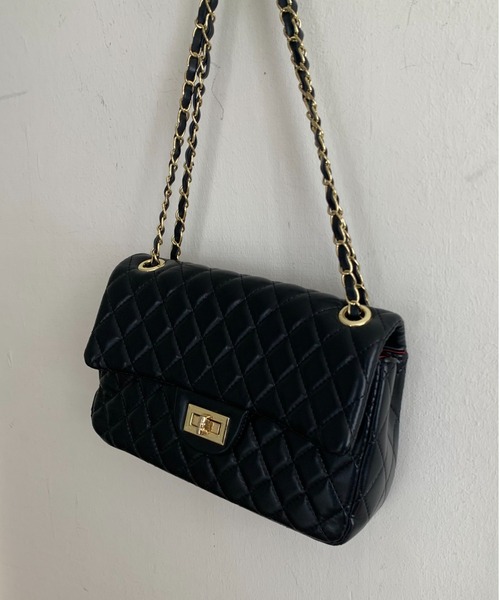 by your closet（バイユアークローゼット）の「チェーン レザー ショルダーバッグ（ショルダーバッグ・レディース・ブラック・FREE）」の8枚目の写真