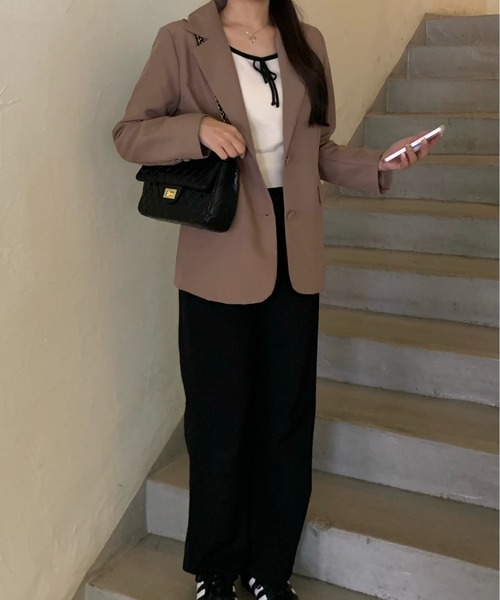 by your closet（バイユアークローゼット）の「チェーン レザー ショルダーバッグ（ショルダーバッグ・レディース・ブラック・FREE）」の3枚目の写真