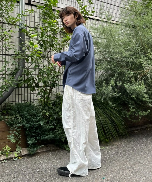 CIAOPANIC（チャオパニック）の「【ZOZO限定】チャイナオーバーシャツ（シャツ/ブラウス・メンズ・グレイッシュベージュ/ブラック/ダークブルー・XS/S/M/L/XL）」の5枚目の写真