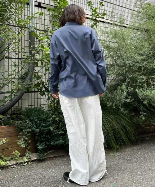 CIAOPANIC（チャオパニック）の「【ZOZO限定】チャイナオーバーシャツ（シャツ/ブラウス・メンズ・グレイッシュベージュ/ブラック/ダークブルー・XS/S/M/L/XL）」の6枚目の写真